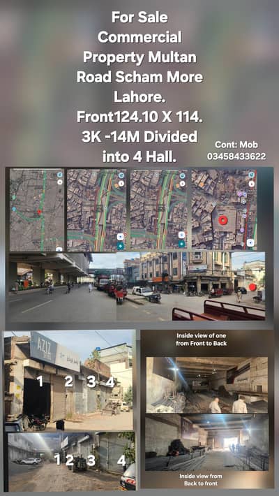 For Sale Commercial Property Multan Road Scham More Lahore.