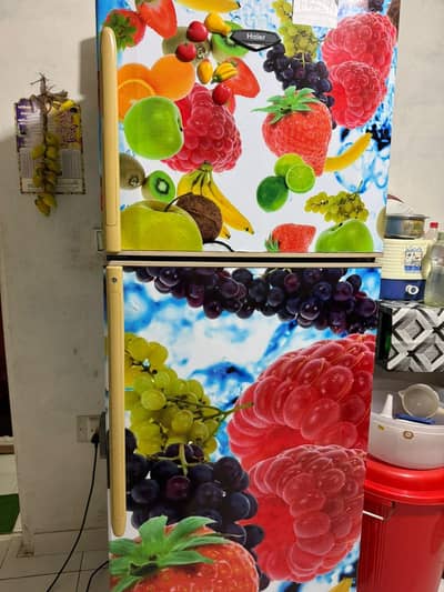 Haier jumbo size fridge for sale in running condition