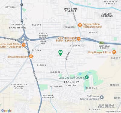 1 Kanal Residential Plot For Sale In Sector M-2 Lake City Raiwind Road Lahore