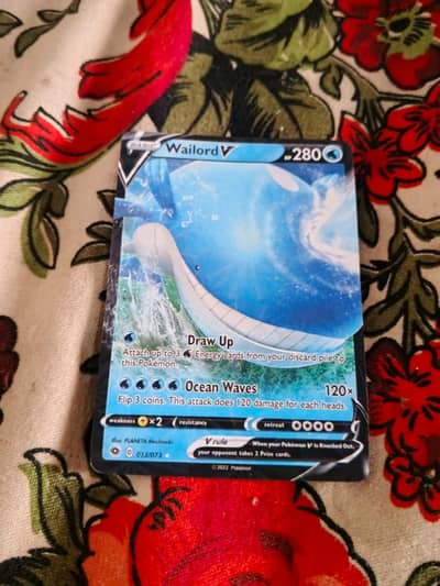 Wailord V pokemon card