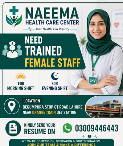 UNTRAINED & TRAINED FEMALE STAFF / LHV