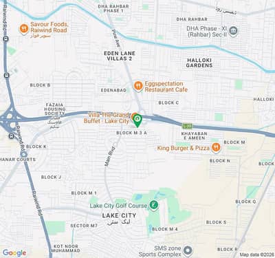 1 Kanal Residential Plot For Sale In M-3A Lake City Raiwind Road Lahore