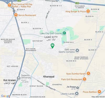5 Marla -Residential Plot Is Available For Sale In Lake City Sector M-7B Lahore