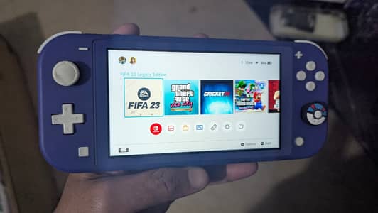 Nintendo Switch Lite with Grips + SSD Card + Cover + Protector + Box +