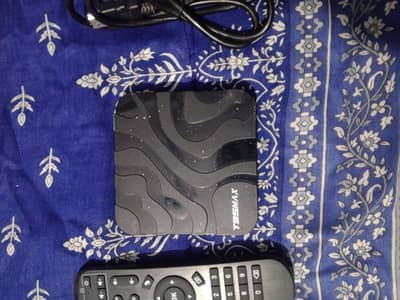 T95MAX Device Black Colour with Remote wired etc complete set