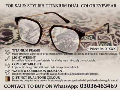 Glasses frame