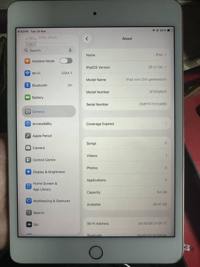 Ipad mini 5 3