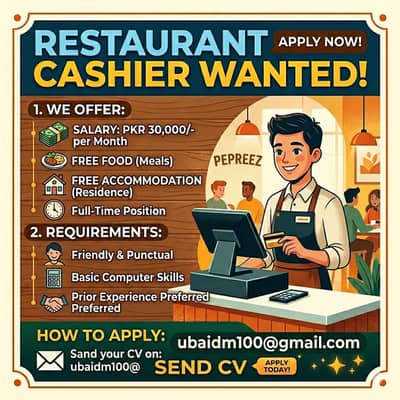 Cashier Wanted for High-Volume Restaurant