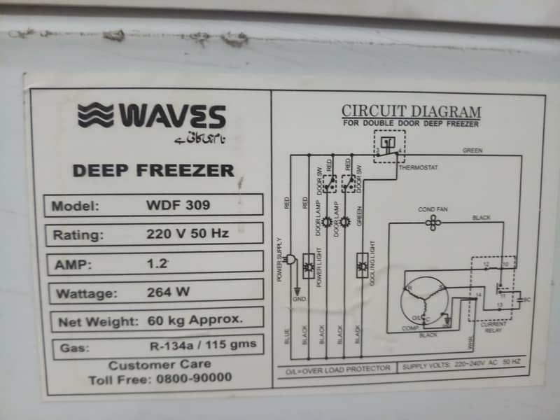 Waves 9cft Deep Freezer 6
