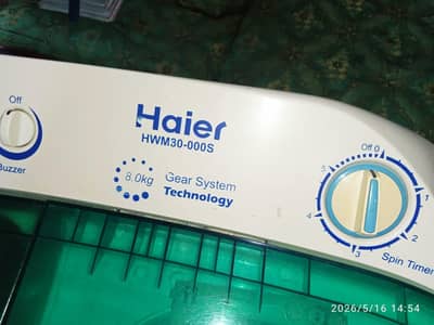 Haier washing machine twin tub model number HWM80-000S
