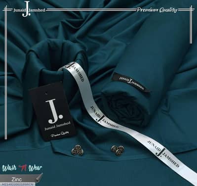 Junaid Jamshed Wash N Wear suit Plain- Summer Collection [Unstitched]