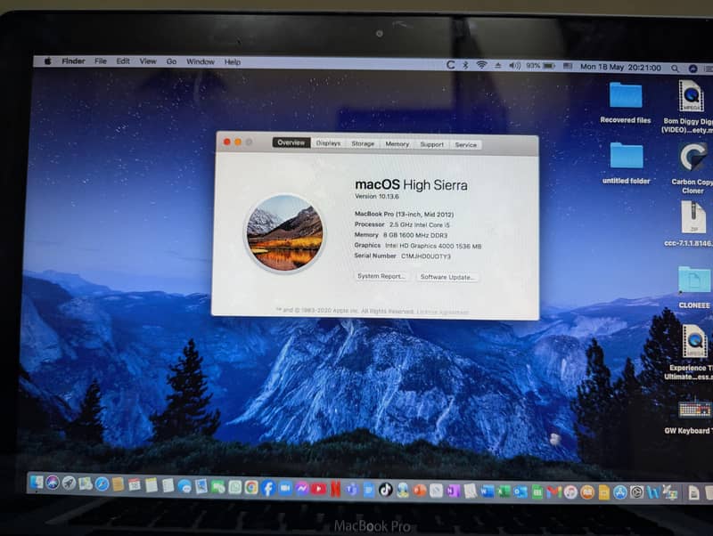 MacBook pro 2012 4