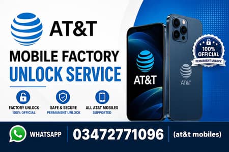 AT&T Factory Unlock Service – 100% Permanent & Official