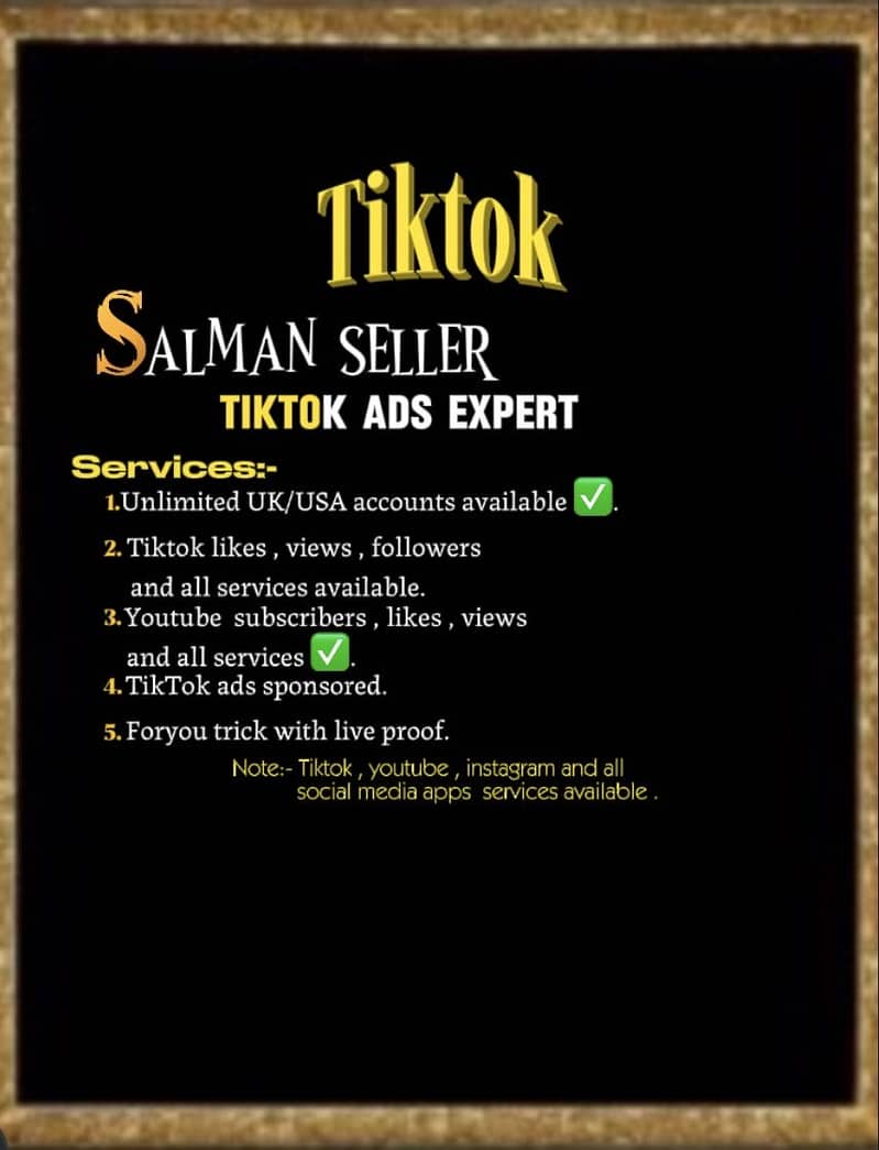 Tiktok services 0