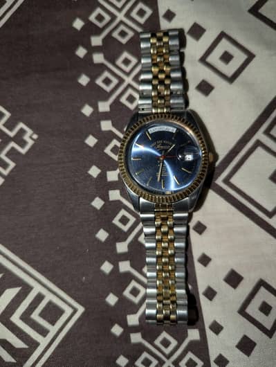 West End Watch Prima Series 25 jewels blue dial.