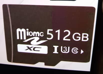512 GB memory card