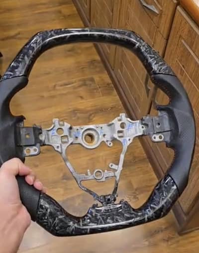 Grande/altis/axio forged carbon steering wheel