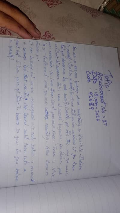 Assainments writing