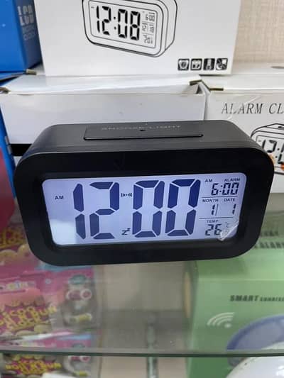 Rechargeable Digital Clock with backlight
