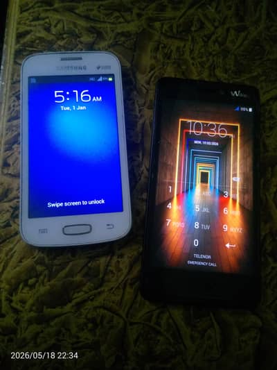 2 Mobile for sale Samsung GT 7262  and wiko mobile