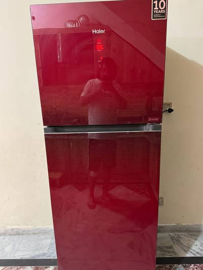 Haier DigitalInverter Refrigerator438L Red GlassDoor_Excellent condion