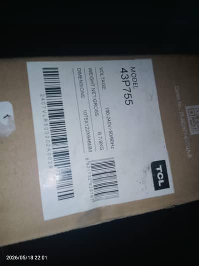 new 43 4 month use smart tv