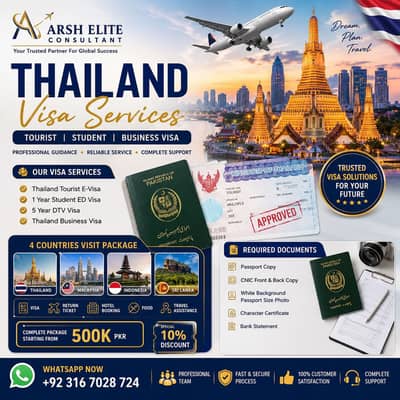  Thailand Visa Services – Arsh Elite Consultant 