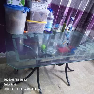 Glass Dining Table / Center Table – Strong & Stylish