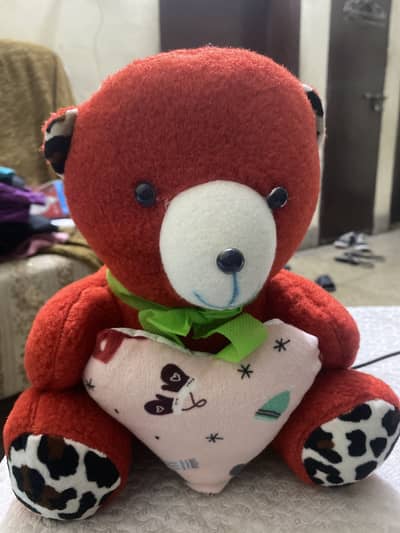 Red valentine teddy