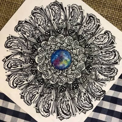Original Hand-Drawn Optical Illusion Art
