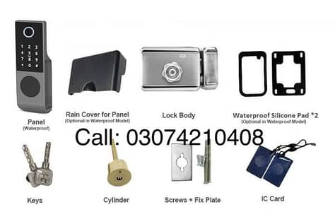 Security smart door lock main Gate wifi mobile operated remote