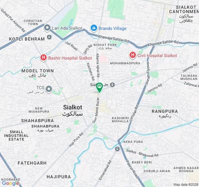 14 Marla Commercial plot for Sale Main Road Allama Iqbal Chonk Sialkot