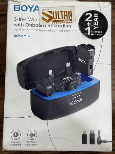 Slightly Used BOYAMIC All-in-One Wireless Mic with On-Board REC