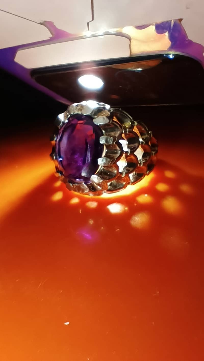 Original amethyst silver ring 0
