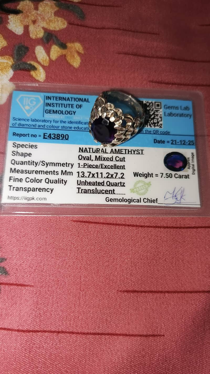 Original amethyst silver ring 2