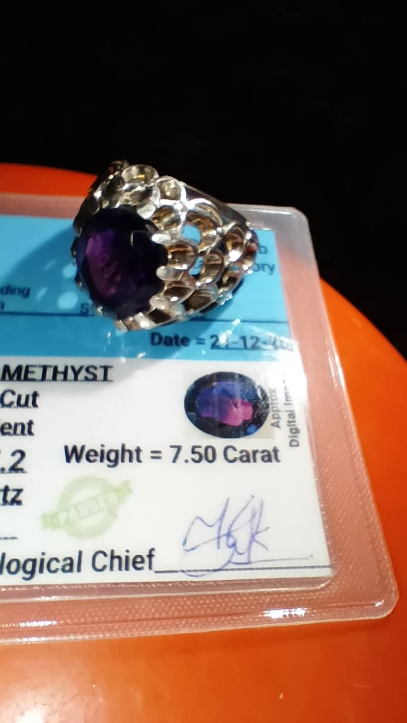 Original amethyst silver ring 4