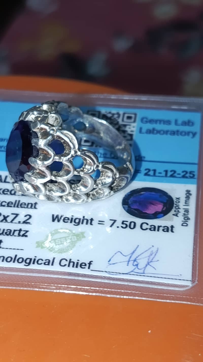 Original amethyst silver ring 6