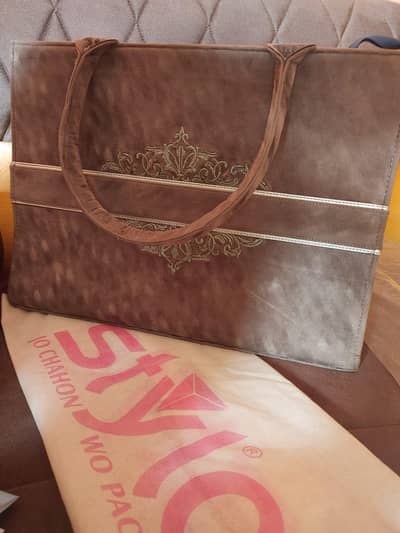Stylo Brand Velvet Leather bag