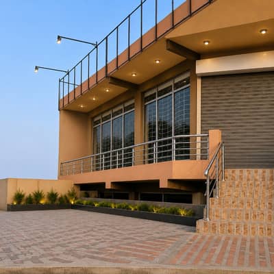 17 Marla Prime Commercial Ground Portion for Rent on Main College Road, Lahore Corner Park Facing Building