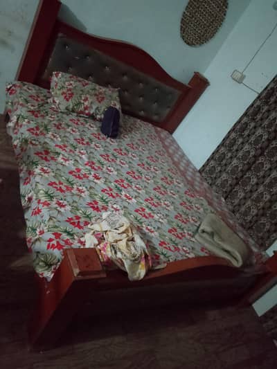 Double bed with mattress