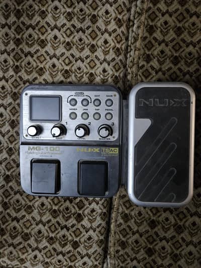 Nux mg100 guitar multi effects modeler pedal