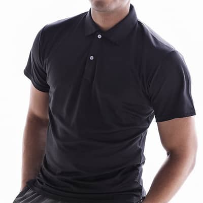 Polo Shirt Men's Zipper Collar Fashion USA American Flag Casual T-Shir