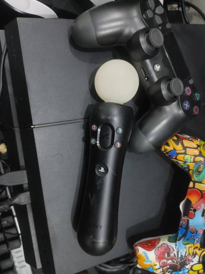 PS4 500GB jailbreak | two controller | VR bundle | Aim&Move controller 3