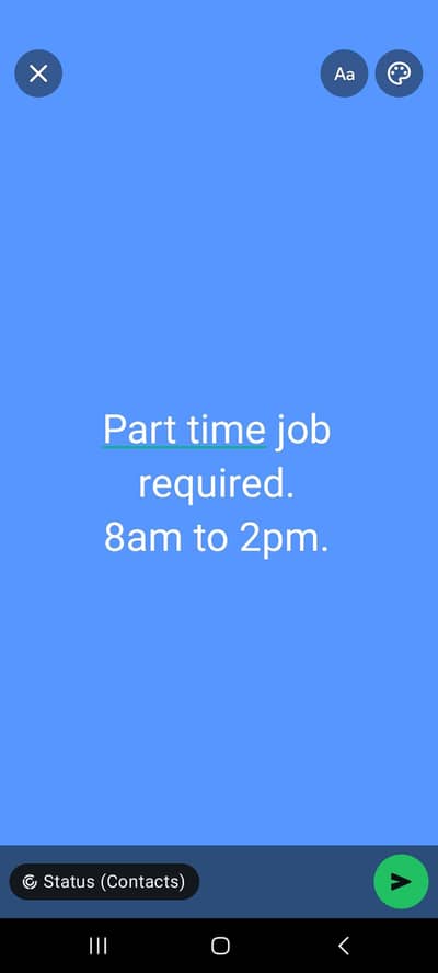 i am here from 8am to 2pm to pick and drop children to school.