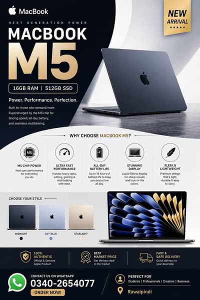 Macbook M5 Air 16/512GB