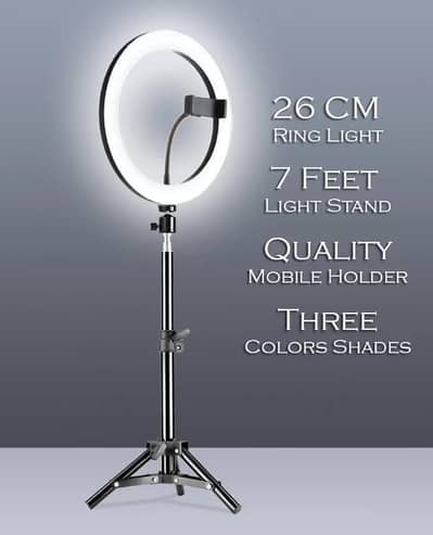 tripod and ring light
