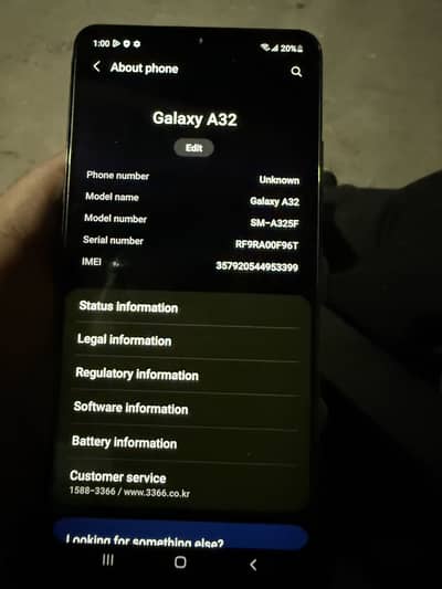 Samsung A32 4/ram /128GB 03214268411