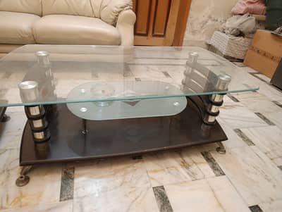 7 Seater Sofa Set with 2 Side Tables & 1 Large Center Table