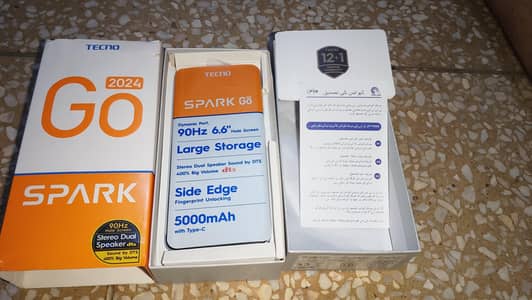 Tecno Spark Go 2024 08 Months warrenty
