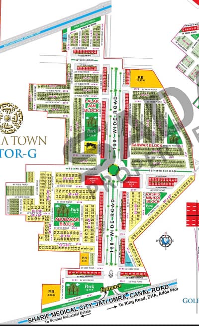 INVESTOR RATE 5 MARLA COMMERCIAL PLOT SRCTOR G BAHRIA TOWN
